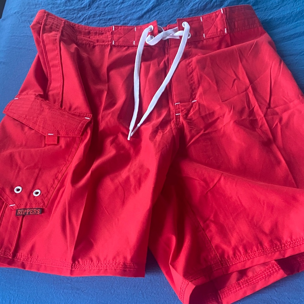 Maui Rippers Men's Red Swim Trunks